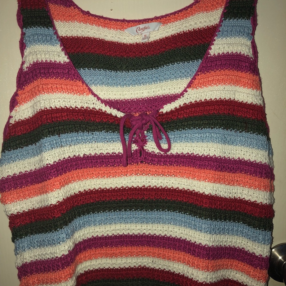Knit Rainbow Top